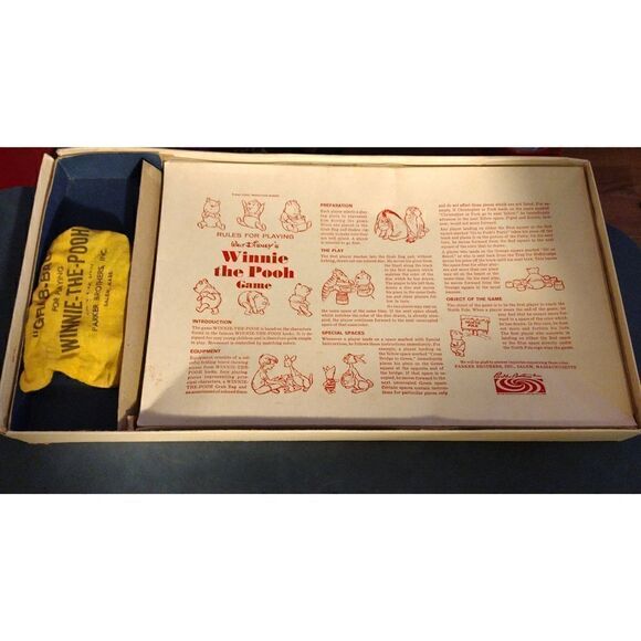 Winnie The Pooh Game Vintage Board Game - (Walt Disney, 1964) Complete Parker Br - Picture 7 of 7